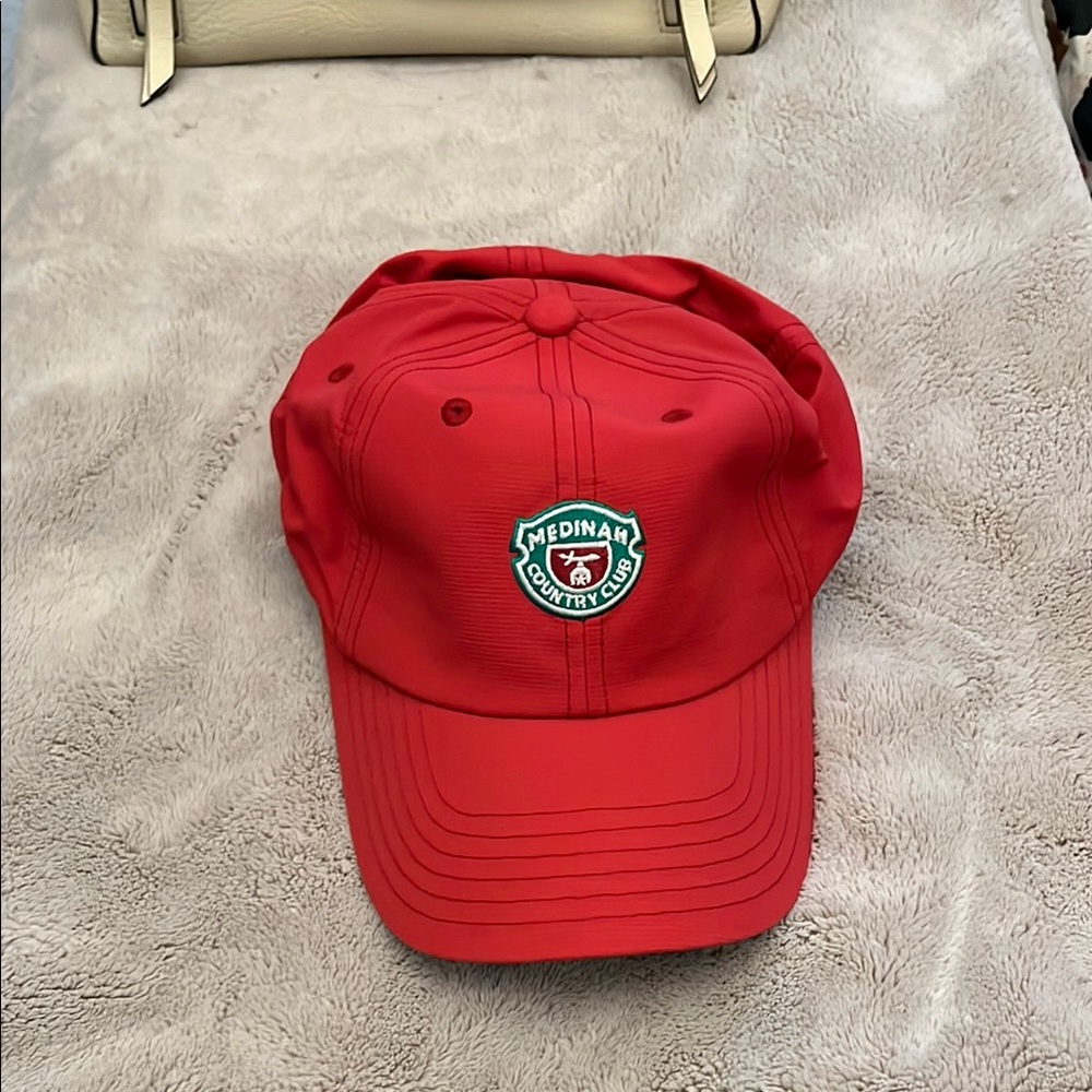American Needle Red Cap with Medinah logo